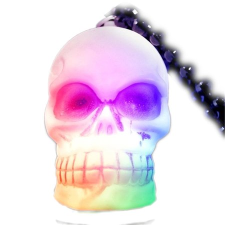 ENDGAME LED Soft Skeleton Skull Bead Necklace EN1523089